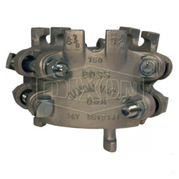 Dixon Boss 6-Bolt Clamp, 7-32/64 to 8 in Nominal, Iron Band, Domestic 850 - main